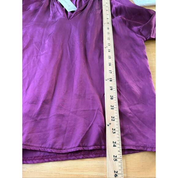 Sofia Collections Andrea Top One Size Plum Purple Made in Italy NWT - Picture 6 of 9